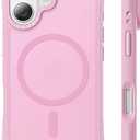 ORNARTO for iPhone 17 Case 6.3", 20FT Military-Grade Drop Protection, Compatible with MagSafe, Slim Matte Clear Anti-Fingerprint Shockproof Protective Cover, Ballet Blush