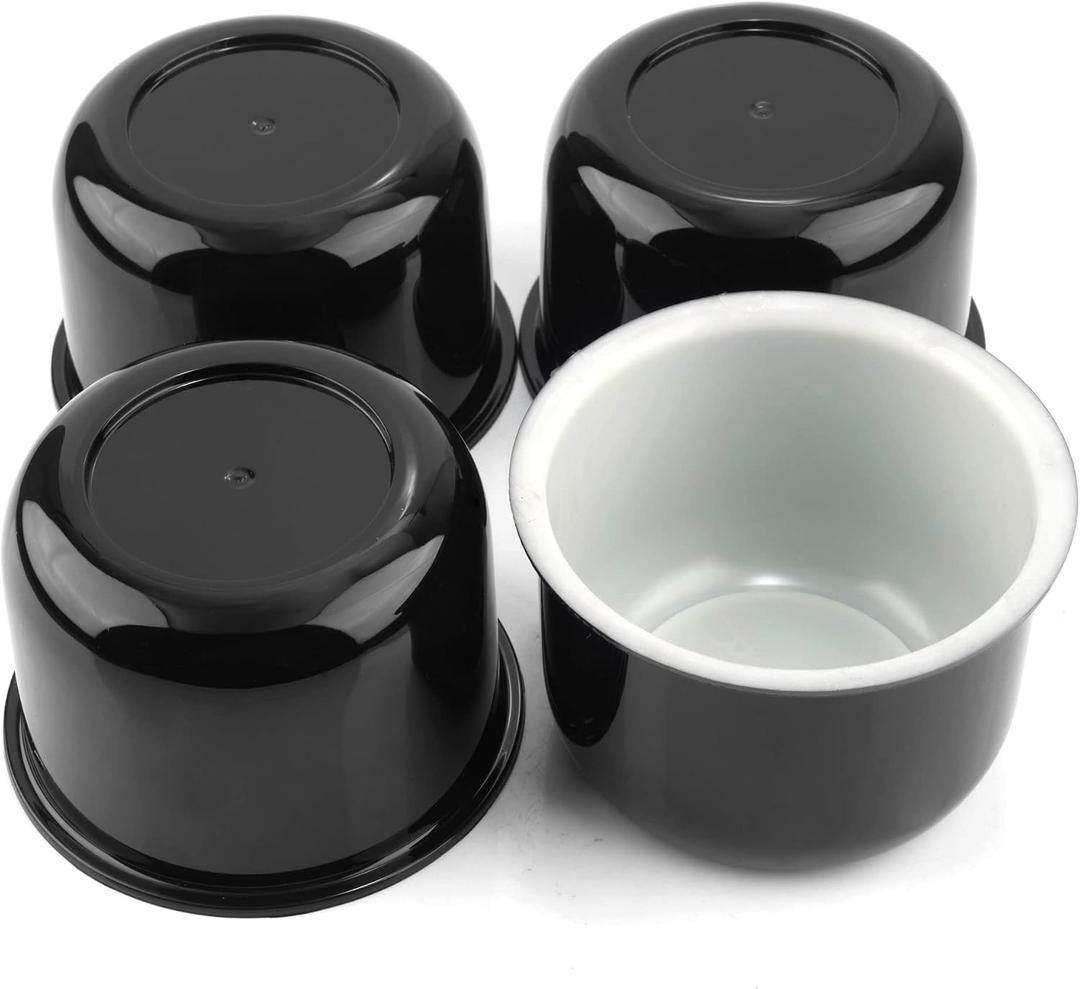 4Pcs 3.25inch Wheel Center Caps for Weld Racing Wheels Rims, Fit 3.25" Center Bore Black Hub Covers
