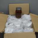 Yaomiao 12 Pack Mason Jars with Lids 16oz Regular Mouth Pint Vintage Canning Jars Centerpieces Bulk Airtight Glass Jar Container for Storage Pickling Fermenting Preserving DIY Crafts (Amber)