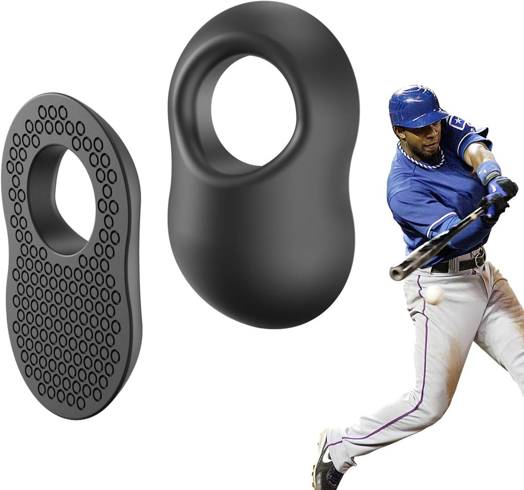 2 Pack Batter's Baseball Thumb Guard for Pro Batters, Hitter Training Aid, Thumb Guard Baseball & Softball Baseball Batting Grip Baseball Accessories Baseball Training Equipment Reduce Bat Sting-Black
