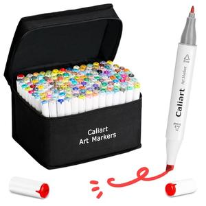 Amazon.com : Caliart Markers, 168 Colors Dual Tip Art Markers Sketch Pens Permanent Alcohol Based, with Case for Adults Artists Drawing Illustration Sketching Coloring : Arts, Crafts & Sewing