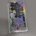 Toycamp for Samsung Galaxy S24 case Women - Cute Girly Girls Phone Cover for Samsung S24 Kawaii Aesthetic Pretty Unique Glitter Bling Sparkle Wave Design Funda para S 24, Clear Butterfly