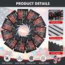 2 Pack 250 Years Anniversary Flag Banner Small Mini American USA Bunting Garland Patriotic Decorations for 4th of July Yard Outside Home Room Class Room 66 Feet 60Pcs 5x8Inch