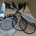 Badminton Rackets Set, 12 Racquets, 12 Birdies