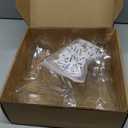 Bokon 6 Packs Small Plastic Bud Vases in Bulk with Gift Wrapping Ribbon, Vases for Flower, Wedding Centerpieces for Home Decor, Living Room, Office Decoration, Housewarming Party Gift (Clear)