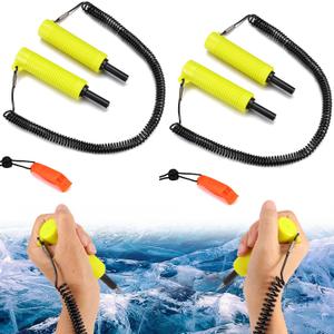 Retractable Ice Safety Picks for Ice Fishing Safety Kit, Safety Ice Picks for Ice Fishing Equipment Skating Ice Rescue Picks Ice Fishing Spikes