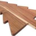 Christmas Tree Cutting Board, 14.9"x 9.4" Wooden Charcuterie Cheese Board, Acacia Serving Tray for Sushi, Dessert, Candy Dish