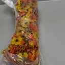 INSPRING Artificial Fall Flowers for Outdoors Decoration, 2Pcs Fake Fall Light Orange & Yellow Hanging Flowers, Faux Autumn Decor for Porch Patio Balcony Planter, Realistic Arrangement