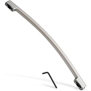 WR12X34310 Refrigerator Freezer Door Handle Replacement for GE Models Refrigerator Door Handle GNE25JSKLFSS GYE18JMLNFES,XNE25JSKNFSS for ge Freezer Handle Replacement WR01X25070 Door Handle Fasteners