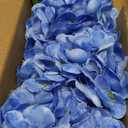 5 Pcs 18.5 inch Faux Silk Blue Hydrangea Artificial Flowers, Fake Flowers with Stems, for Wedding Bouquets Home Decor Table Centerpieces Outdoor Office Family Party Decoration