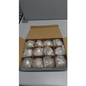 Christmas Balls, Champagne Christmas Balls 16Pcs 6cm Baubles Decorations Clear for Tree Holidays Home Xmas Party Decoration ﻿ (Silvery)