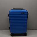 Amazon Basics 21" Hardside Carry-On Luggage, Hardshell Suitcase With Wheels, Expandable For Up to 25% More Space, With Scratch-Resistant Surface, Four Multi-directional Wheels, Light Blue