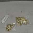 Curtain-Clip Rings with Hooks Drapery-Decorative - 1.25 Inch Inside Diameter Included Pin Hooks and Clips Designed to Effortlessly Hold Up 2 Standard Curtains 24Pcs Gold Exselens (1.25 inch Interior Diameter)