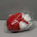 Sureio 4 Pcs Mrs Santa Claus Costume Women Christmas Dress Suit Cosplay Velvet Outfit with Belt Hat Striped Tights Elf Ears (Red, White)