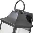 Outdoor Wall Lights Fixture for House, Large Porch Light Wall Mount, 18 Black Exterior Wall Sconce with Rose Gold 3-Light Candelabra Interior, Outside Patio Lighting for Front Porch, Garage, Size: Style-3 17.75"