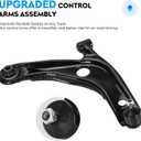 Front Lower Control Arm w/Ball Joint Assembly for Scion xD 2008-2014, Toyota Prius C 2012-2019, Toyota Yaris 2007-2019, Suspension Kit K620572 K620573