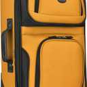 U.S. Traveler Rio Lightweight Softside Rolling Carry-on Suitcase, 2-Wheel Single, Orange