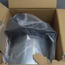 10" Hooded Wall Vent Exhaust with Screen and Damper,Outdoor Wall Exhaust Vent Cover Cap for Kitchen Range Hood Outside Exterior Dryer Ventilation,Galvanized Steel,Black