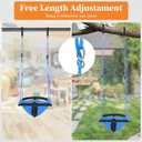 Kids Swing Seats Indoor Hand-Made Net Swing with Adjustable Rope Tree Swings for Kid Child Backyard Playground Swings Outside Indoor (Blue