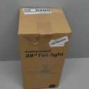 Ceiling Fans with Lights,28" LED Fan Light Hanging with Hook,Plug in Ceiling Fan Light,Hook Type Ceiling Fan,35W,3000-6500k,Remote Control,Portable Fan for Camping Bed,Patios,(Black) 