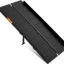 Black Aluminum Ramp 6FT with Sopport Legs, with Non-Slip Surface Wheelchair Ramp, Folding Portable Wheelchair Ramps for Home Steps,Scooter Ramp for Car, Stairs, Doorways, 800 LBS Weight Capacity
