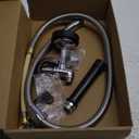 CWM Commercial Sink Sprayer with 45 Flexble Stainless Steel Hose, 1.42 GPM Pre Rinse Spray Valve with Ergonomic Handle, Commercial Kitchen Faucet Parts, Dish Sprayer for Restaurants (Black)