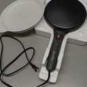 Baker's Friend Crepe Maker Machine with Auto Power Off, Portable Crepe Maker with Non Stick Dipping Plate, Automatic Temperature Control, Graphite