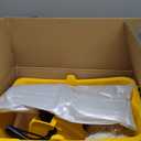 Side Press Wringer Combo Commercial Mop Bucket on Wheels, 35 Quart,Yellow, Including Wet Floor Caution Sign24Inch and One Industrail Mop