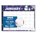 SUNEE Desk Calendar 2026 Large 22x17 from October 2025 to March 2027, Extra Large Desktop Monthly Calendar Pad 18 Months For Teacher or Family, Desk Top, Seasonal pack of 2