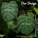 BKKDecor | Leaf Coasters for Drinks | Monstera Coaster Set of 6 | Tropical Leaf Decorations for Home | Gift Ideas Party Table Decor. (Monstera)