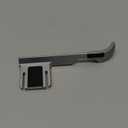 Aluminum Alloy Hot Shoe Thumb Rest - Ergonomic Hand Grip for Improved Stability & Comfort (Silver)