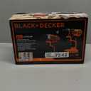 BLACK+DECKER 20V MAX Cordless Drill and Impact Driver, Power Tool Combo Kit with Battery and Charger (BD2KITCDDI)