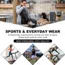 No Show Athletic Socks, ZEALWOOD 3 Pairs Merino Wool Ultra-Light Running Tennis Golf Socks for Men Women (Black)