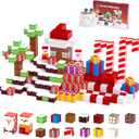 100PCS Magnetic Blocks Set - Magnetic Building Blocks for Boys & Girls, Ages 3-8, Christmas-Themed, STEM Sensory Toys