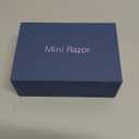 Mini Electric Shaver - USB C Fast Charge Portable Small Shavers for Men, Dual Head Pocket Shaver Washable Travel Electric Razor, Powerful Wet and Dry Mini Razor, Easy One Button Use (Blue)