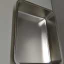 P&P CHEF Lasagna Pan, Rectangular Cake Pan Roaster Pasta Baking Cookie Sheet Pans Stainless Steel, Heavy Duty & Durable, Oven & Dishwasher Safe, 12.7" L x 3.2" H