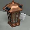 Solar Outdoor Waterproof Hanging Lantern, Yard Decorative Solar Lights PVC Upgrade 3 LED Flickering Flameless Candle Decorative Lights for Garden(Garden Candle)