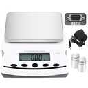 Lab Scale 6000g x 0.01g High Precision Electronic Analytical Balance, 0.01 Gram Accuracy Laboratory Scale Digital Kitchen Balance, Jewelry/Scientific Scale with Calibration Weights&RS232 Port