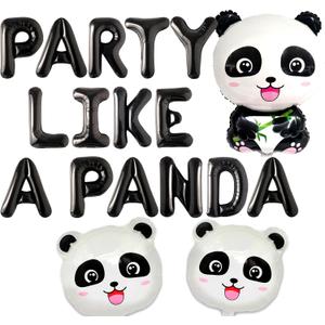 JeVenis Party Like A Panda Balloon Party Like A Panda Banner Panda Birthday Decoration Panda Party Decoration Panda Party Supplies Panda Balloon