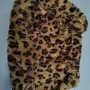 Leopard Print Dog Sweater Stretchy Fleece Dog Turtleneck Sweatshirt for Puppies & Cats, Soft & Warm Pet Winter Clothes for Small, Medium & Large Dogs (Coffee Brown, Medium/Large)