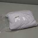 Fixwal 2 Pack White Spandex Tablecloth for Rectangle Table 6ft, Table Skirt for Party, Show, Wedding and Birthday
