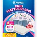 Crib Mattress Storage Bag Heavy-Duty 4 Mil Thick Waterproof Moving Bag Strong, Tear-Resistant Protective Cover for Baby Crib Mattress Storage or Transport