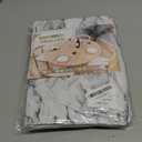 UMINEUX Round Fitted Vinyl Tablecloth with Elastic Edged & Flannel Backing, Waterproof Wipeable Round Table Cover for Indoor Outdoor Patio Use - Fits Tables up to 45" - 56" Diameter(WhiteMarble)