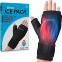 Wrist Ice Pack Wrap - Hot and Cold Gel Thumb & Hand Ice Pack Glove for Arthritis Relief | Microwavable & Freezer Safe, Dual Therapy for Carpal Tunnel, Tendonitis, Swelling, Targeted Relief for Hand