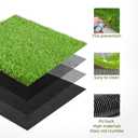 Artificial Grass Table Runners Debris-Free Fake Grass Shed-Free ,Turf Table Runner for Wedding Party, Golf Themed Party,Birthday, Banquet, Baby Shower, Home Decor,12*120 Inches