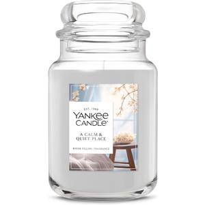 Yankee Candle, A Calm Quiet Place Fall Scented Candle, 22oz Large Jar with up to 150 Hour Burn Time