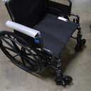 Medline Comfortable Folding Wheelchair with Swing-Back, Desk-Length Arms and Elevating Footrests, 20”W x 16”D Seat