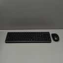 Wireless Keyboard and Mouse Combo, Full Size Silent Ergonomic Keyboard and Mouse, Long Battery Life, Optical Mouse, 2.4G Lag-Free Cordless Mice Keyboard for Computer, Mac, Laptop, PC, Windows (Black)