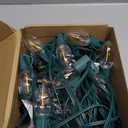 38Ft C9 Led Christmas Pathway Lights Outdoor, 25 C9 LED Warm White Bulbs String Lights Waterproof with Stakes, Connectable Christmas Walkway Lights for Outdoor Yard Lawn Sidewalk Driveway Decor