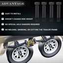 9/16" -18 x 3 Trailer Leaf Spring Shackle Bolt & Lock Nut for 1-3/4" Wide Leaf Springs onto Hanger Brackets Or Equalizers
